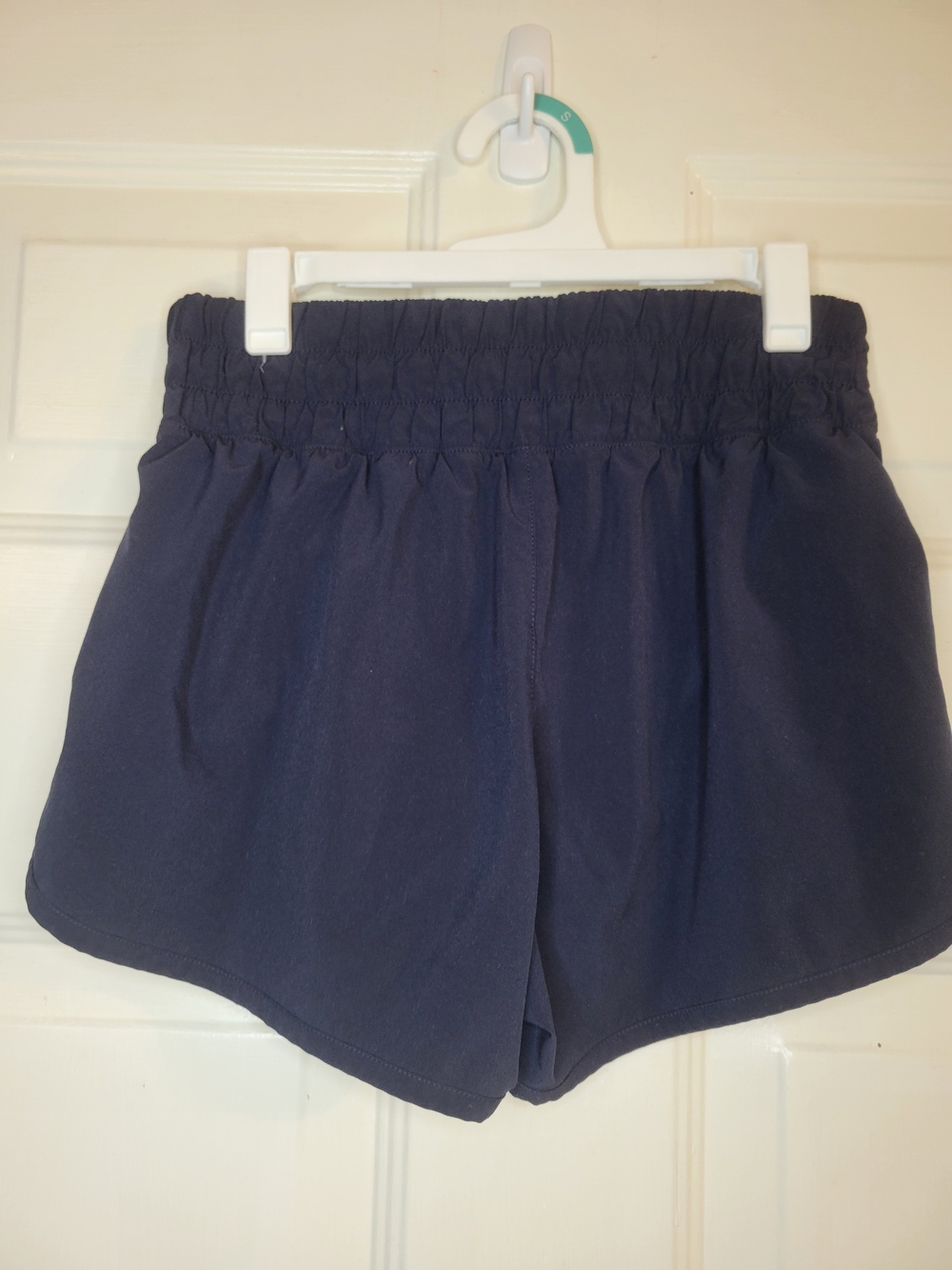 Athleta Girl Run Free Navy Blue Elastic-Waist Athletic Shorts - Picture 3 of 7